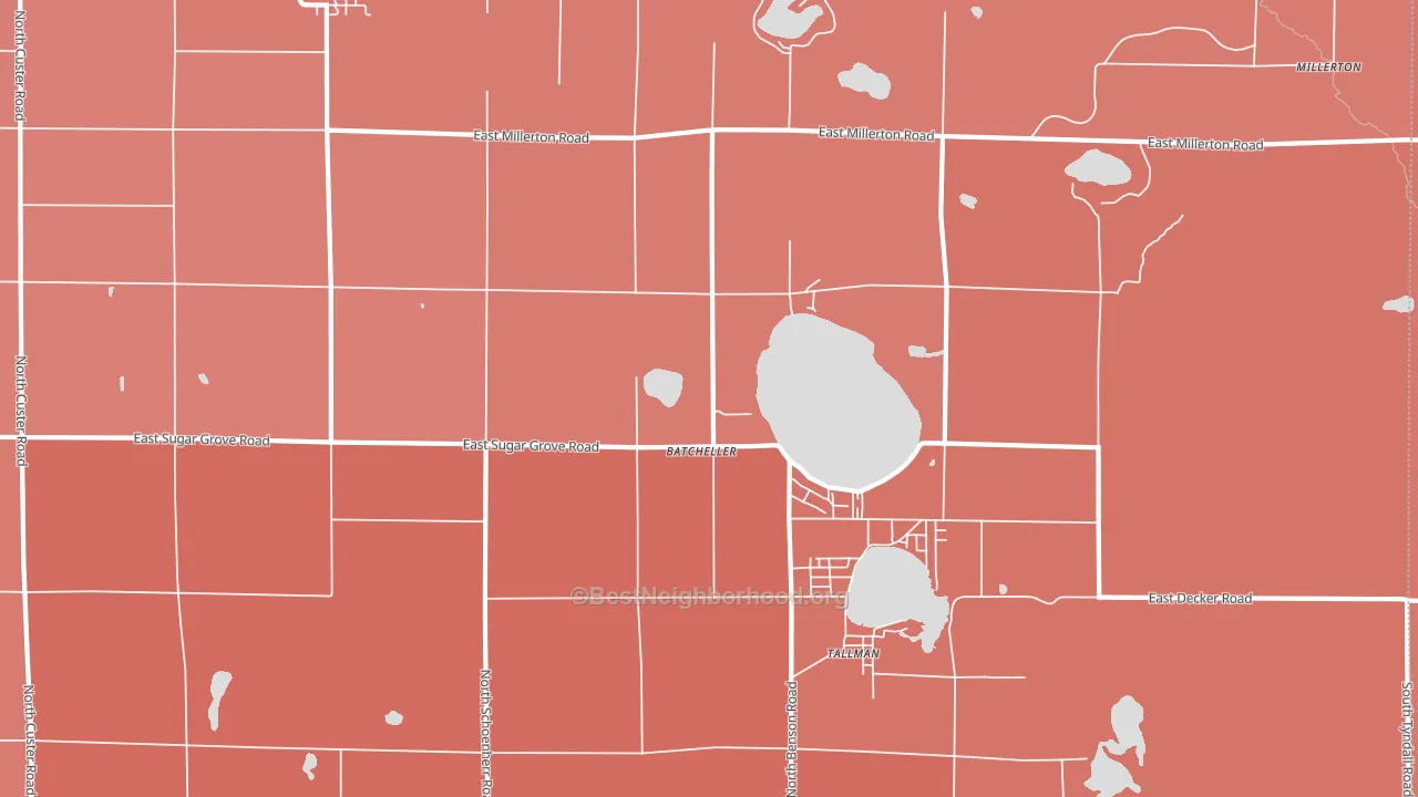 49410, MI block-group political-lean map