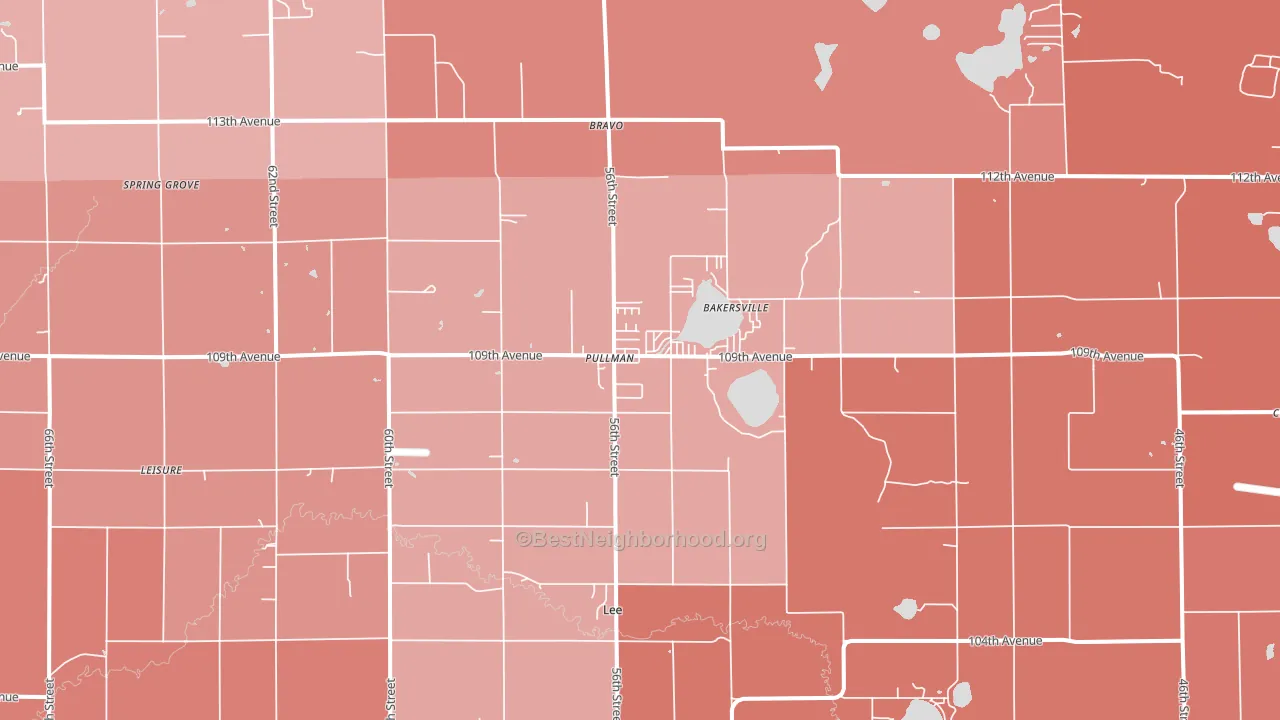 49450, MI block-group political-lean map