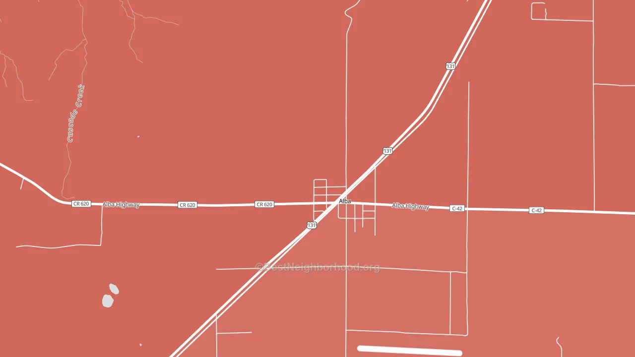 49611, MI block-group political-lean map