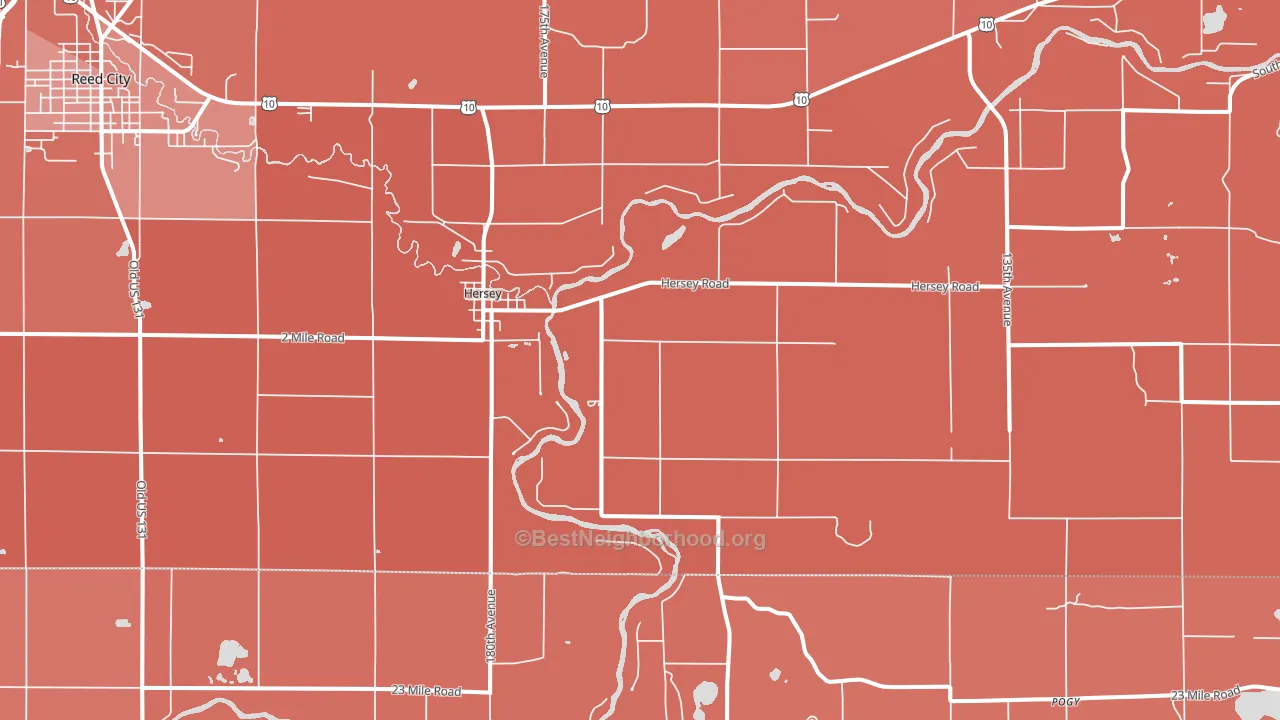 49639, MI block-group political-lean map