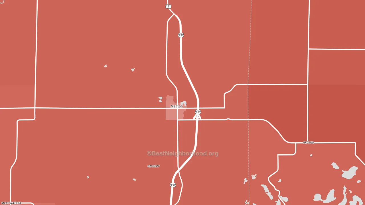 49663, MI block-group political-lean map