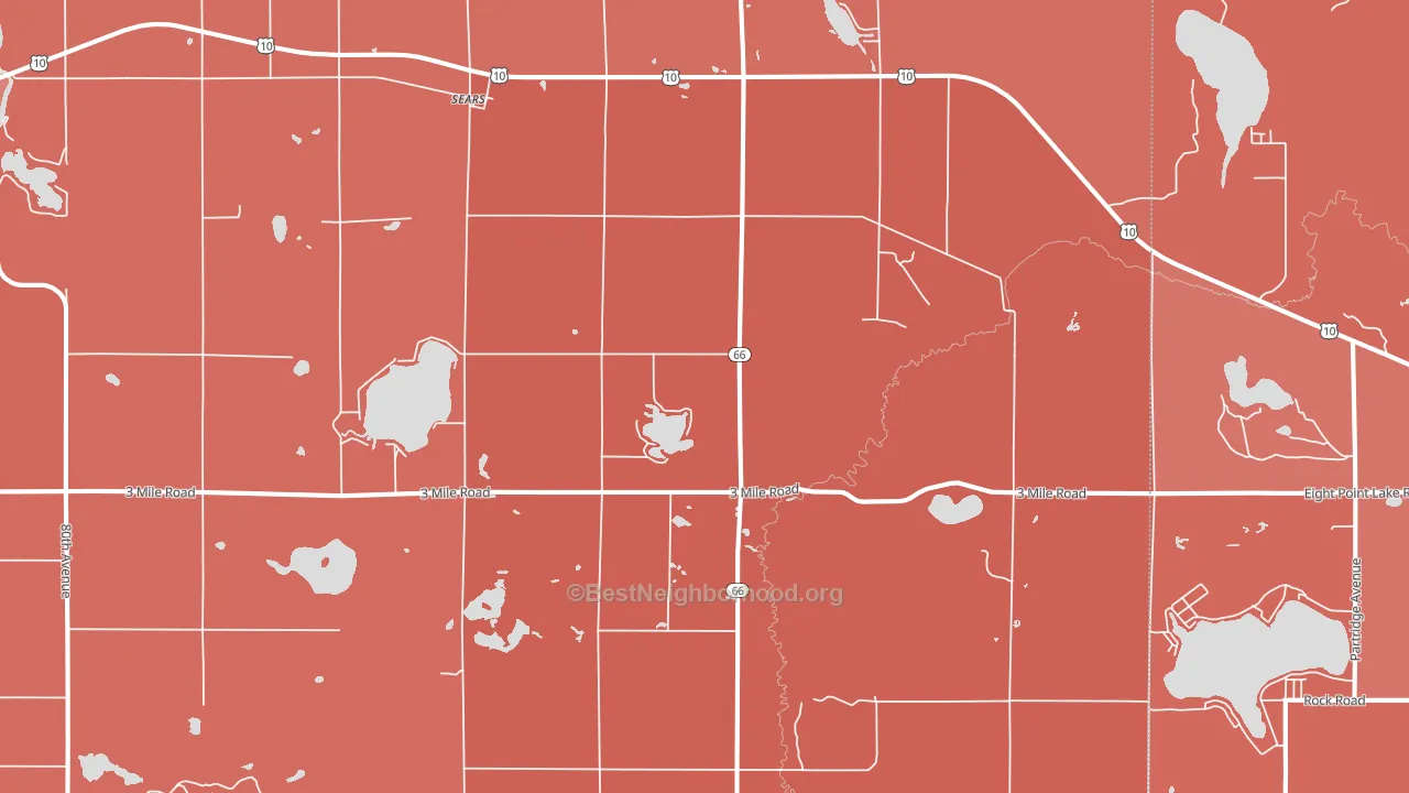 49679, MI block-group political-lean map
