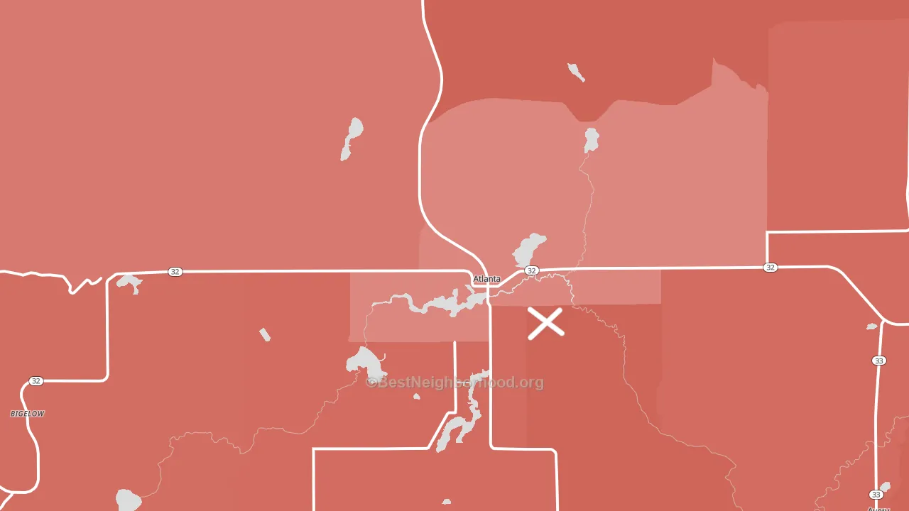 49709, MI block-group political-lean map