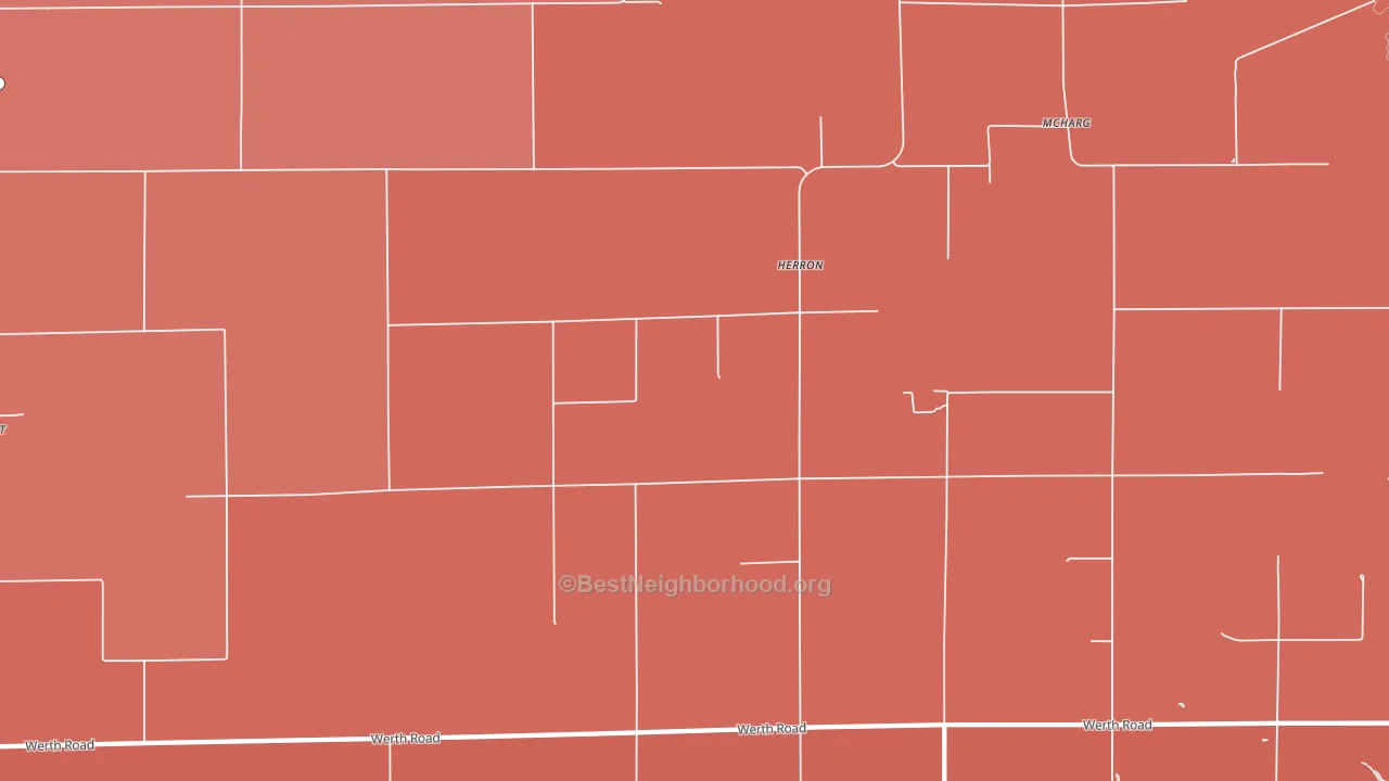 49744, MI block-group political-lean map