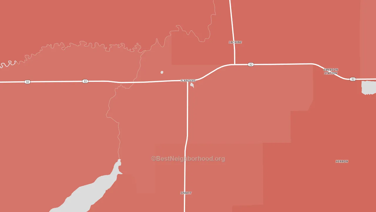 49753, MI block-group political-lean map