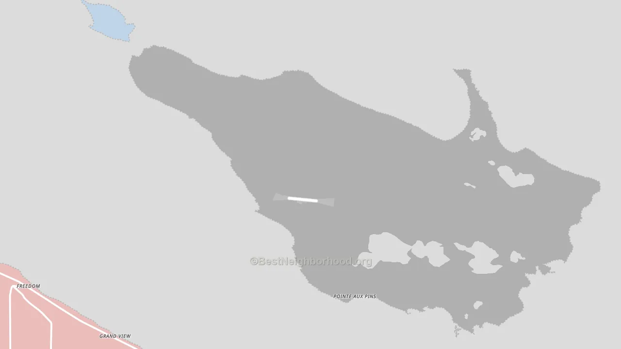 49775, MI block-group political-lean map