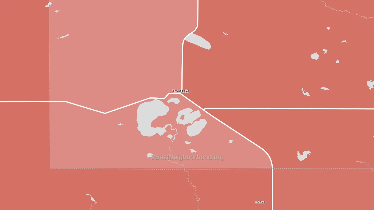 49793, MI block-group political-lean map