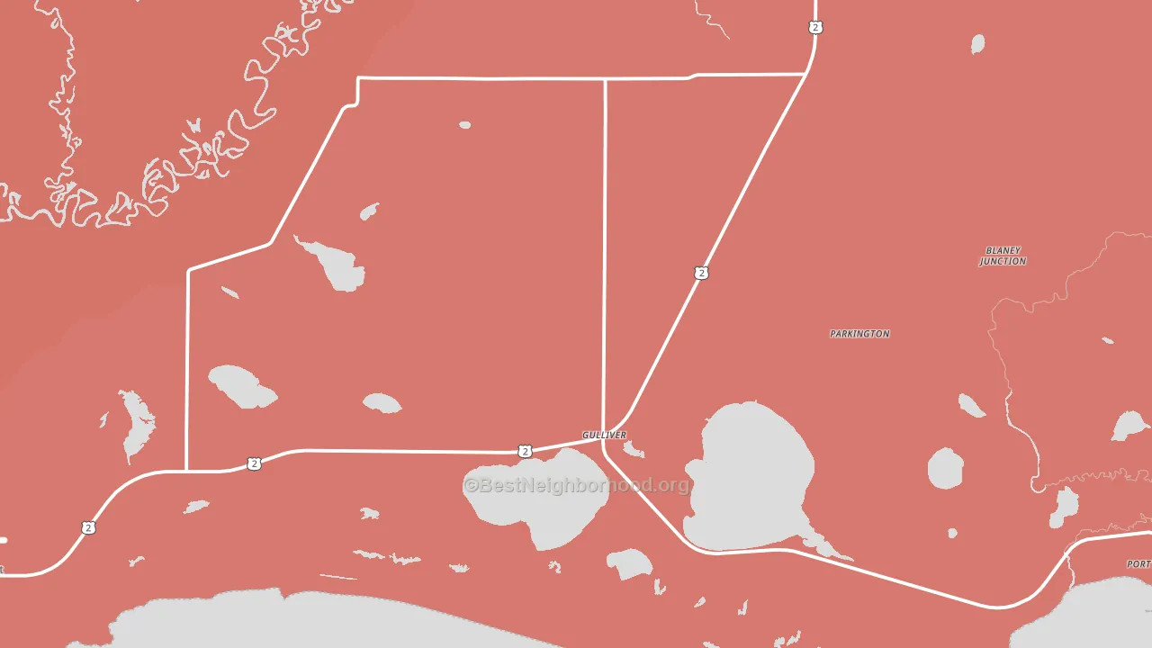 49840, MI block-group political-lean map