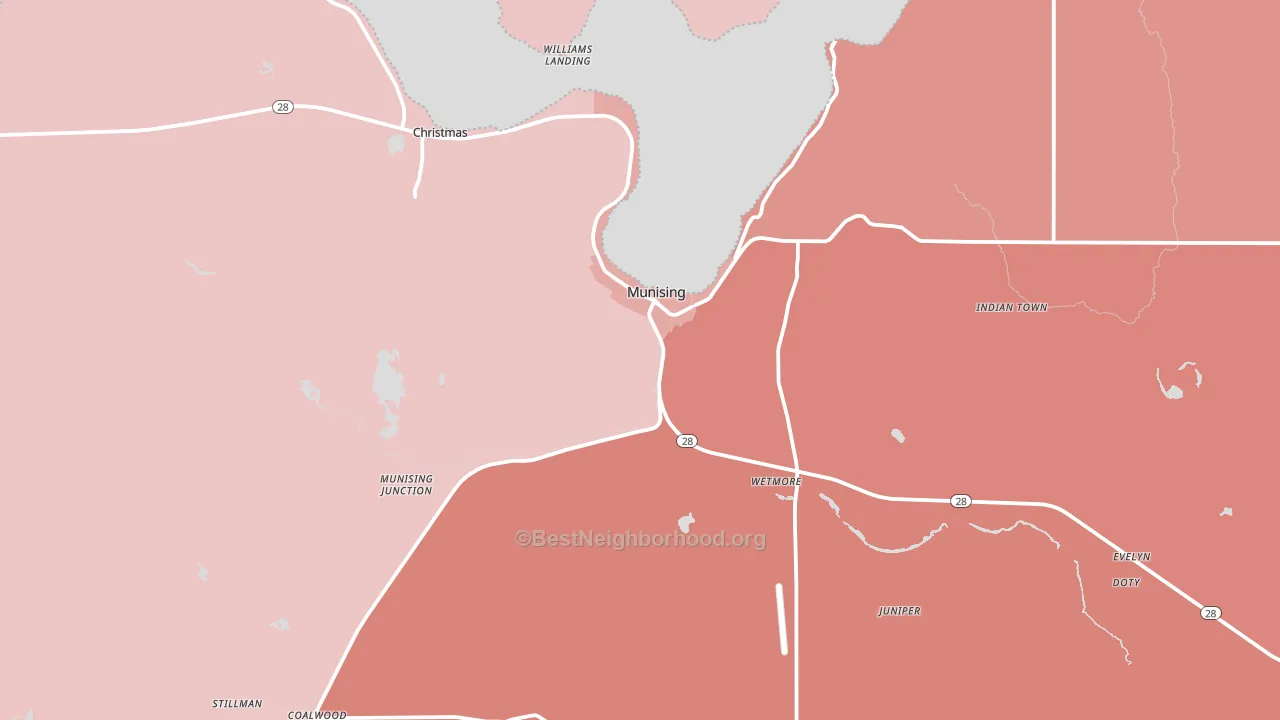 49862, MI block-group political-lean map