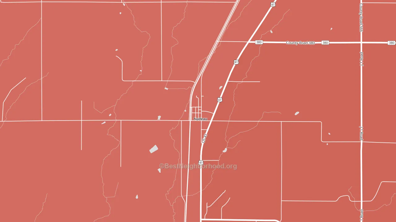 49863, MI block-group political-lean map