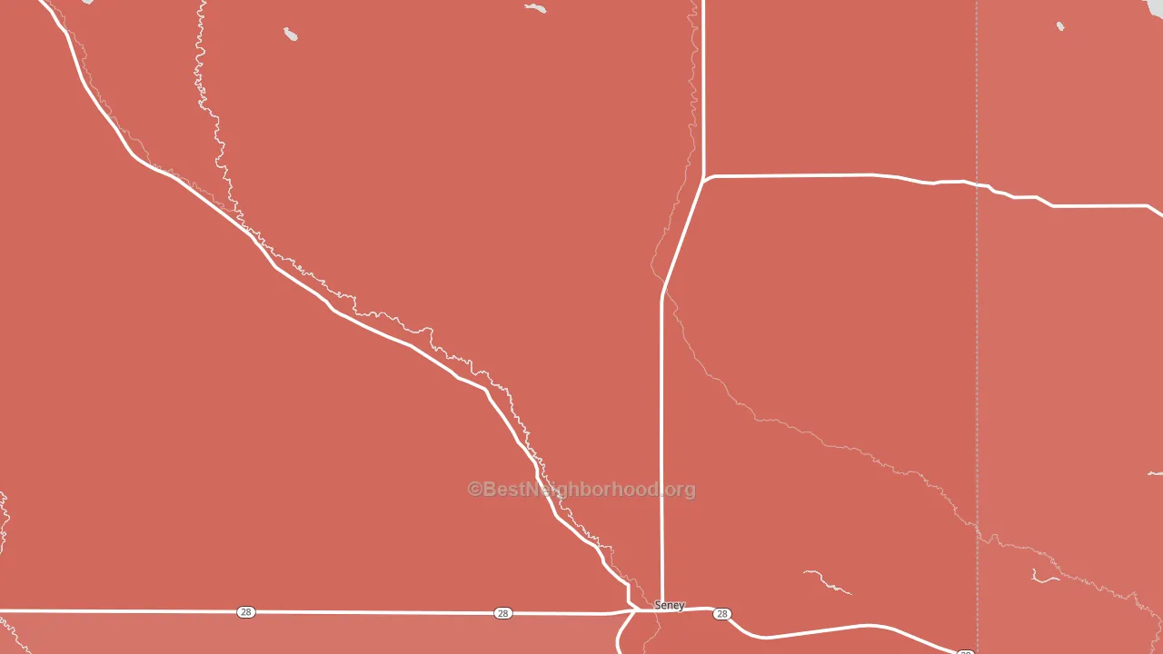 49883, MI block-group political-lean map