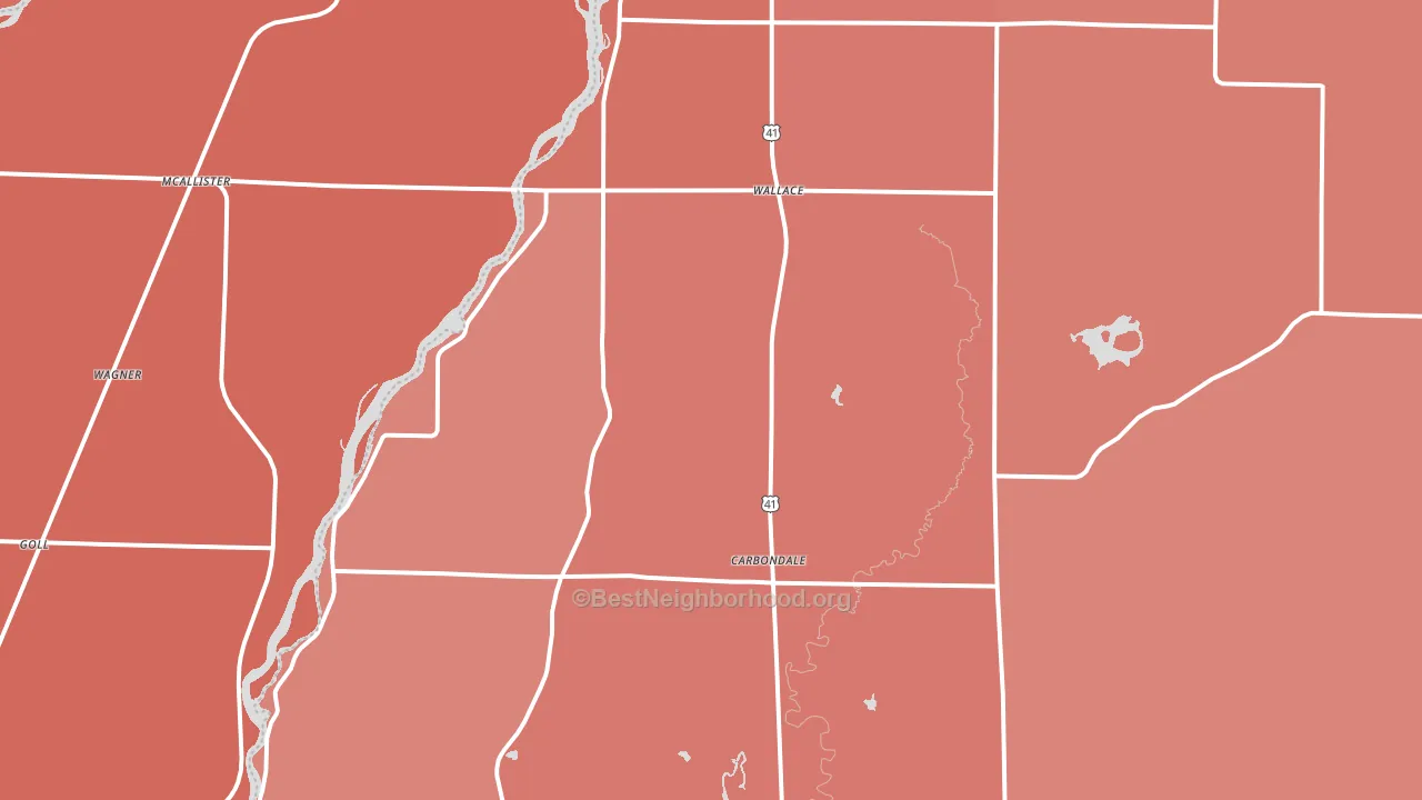 49893, MI block-group political-lean map