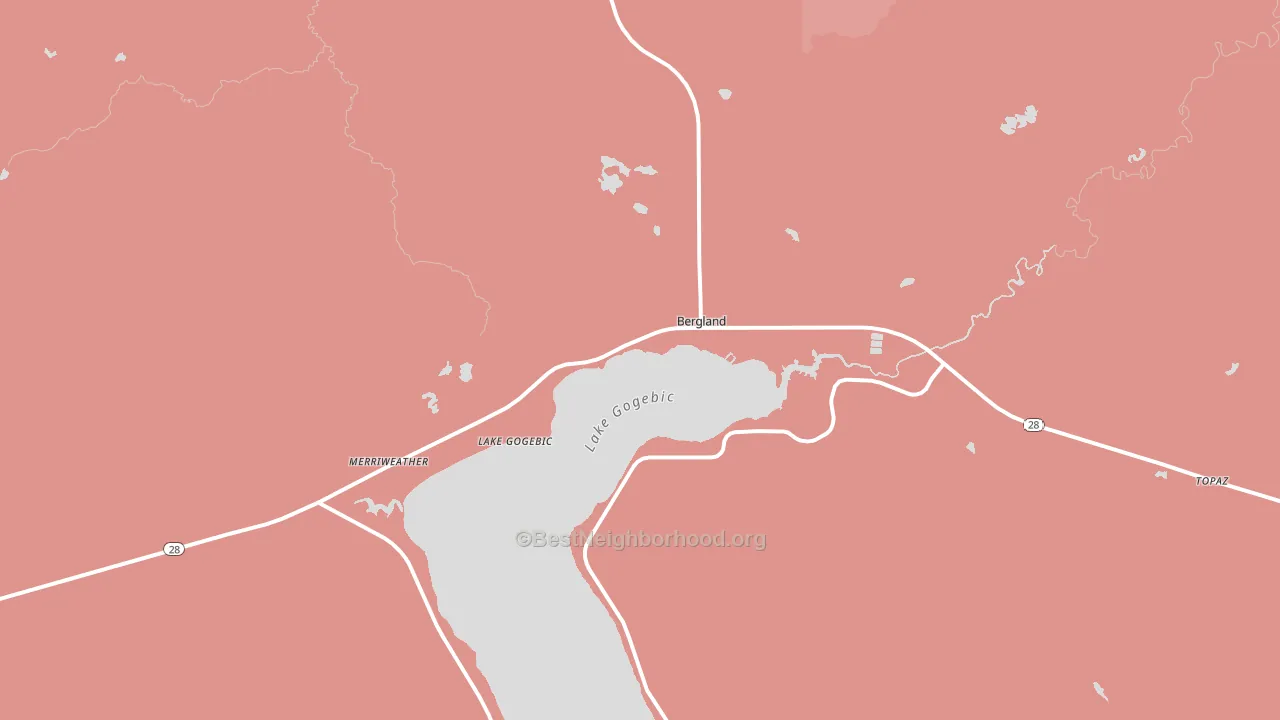 49910, MI block-group political-lean map