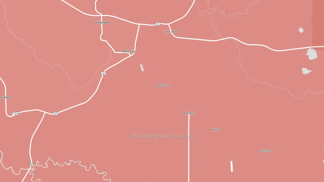 49948, MI block-group political-lean map