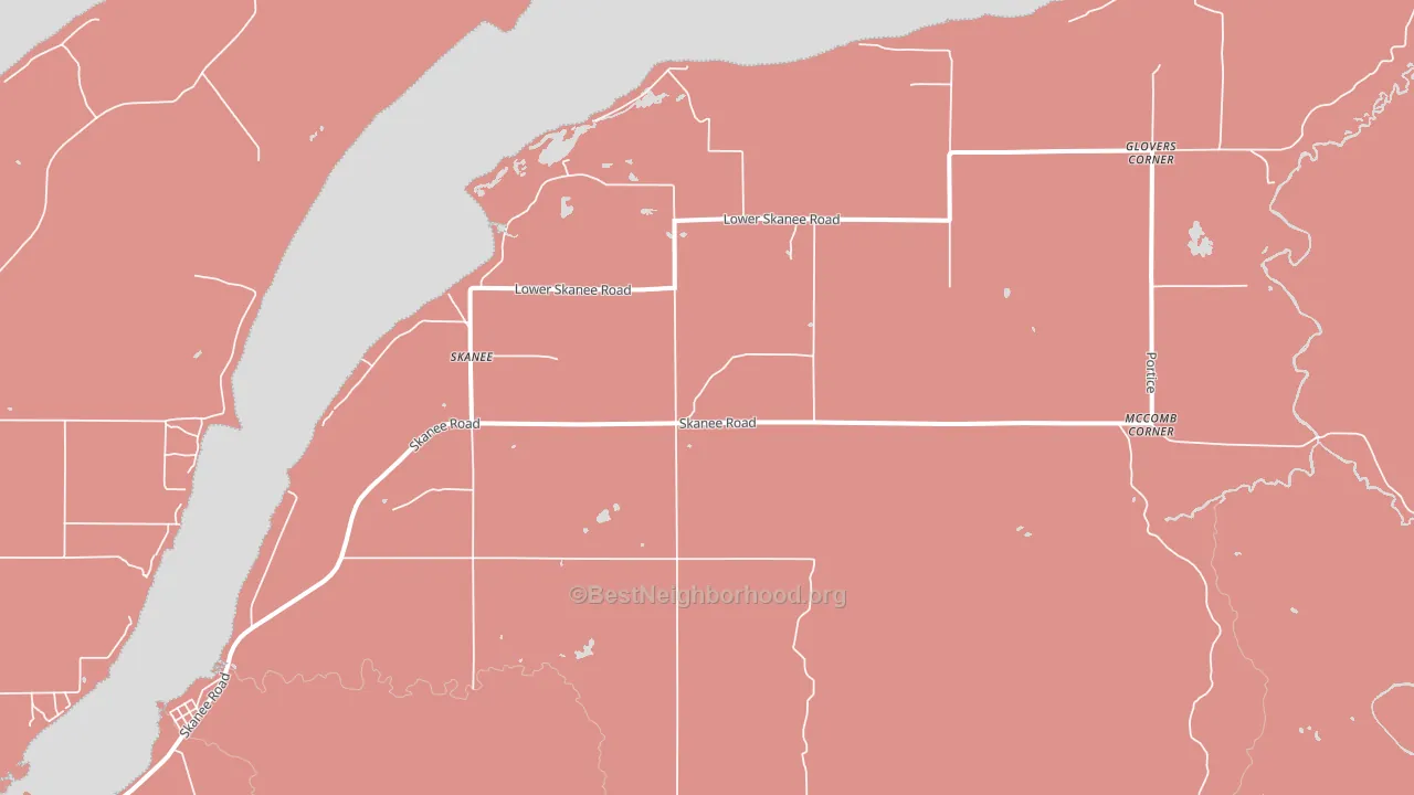 49962, MI block-group political-lean map