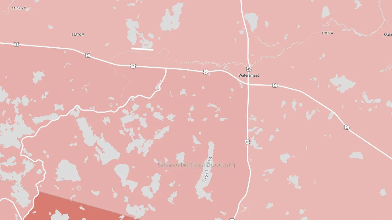 49969, MI block-group political-lean map