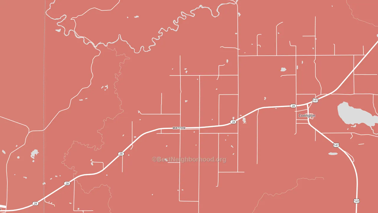 49970, MI block-group political-lean map