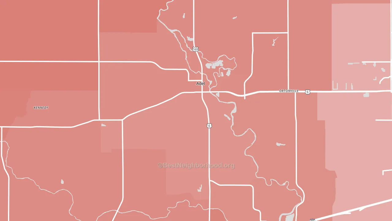 50003, IA block-group political-lean map