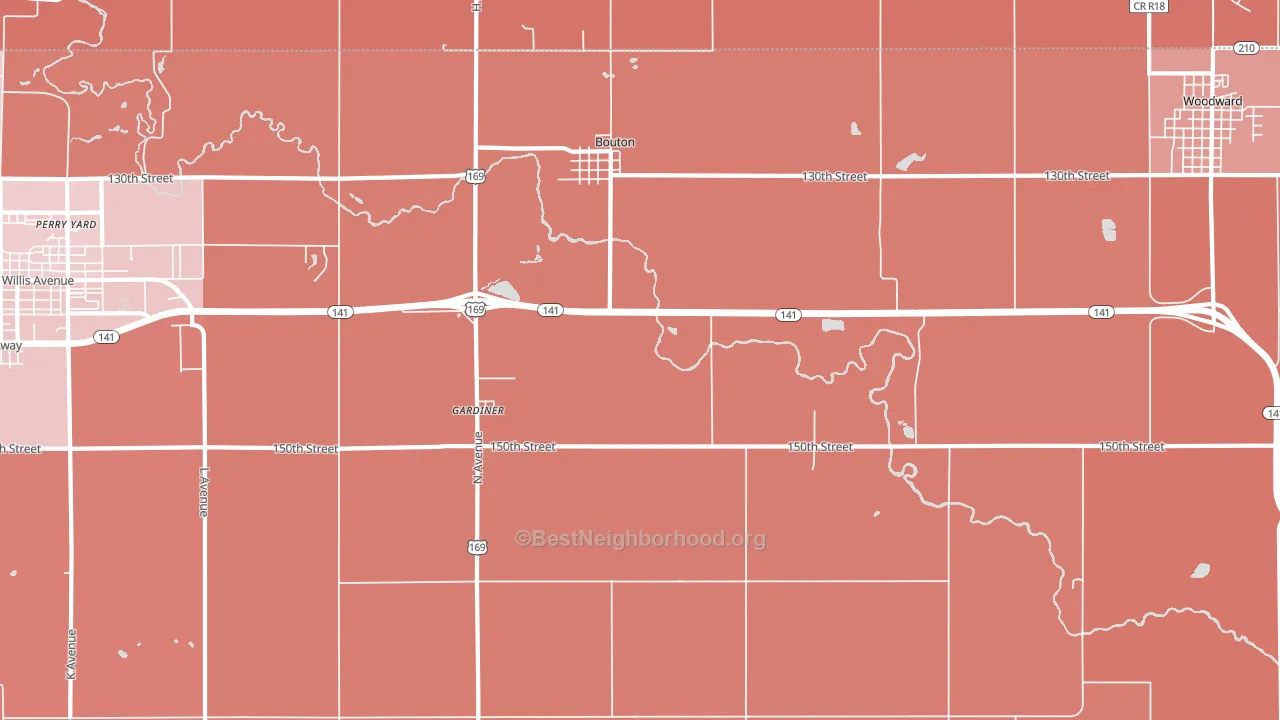 50039, IA block-group political-lean map