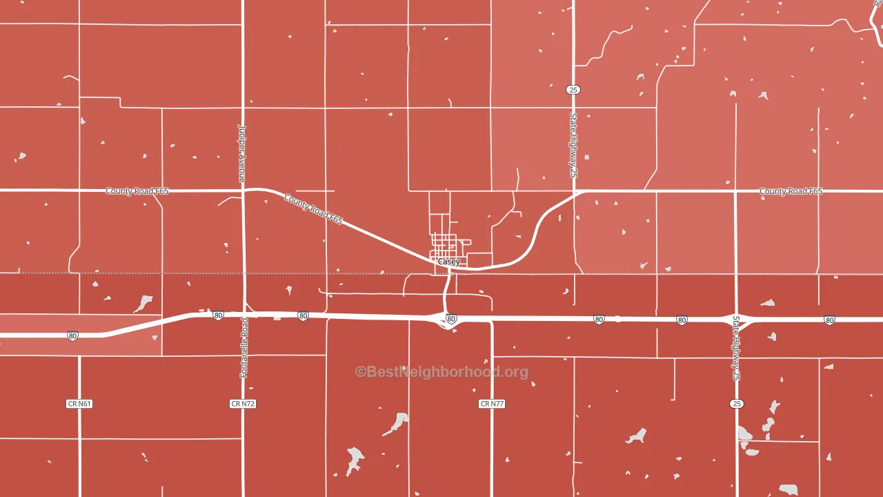 50048, IA block-group political-lean map