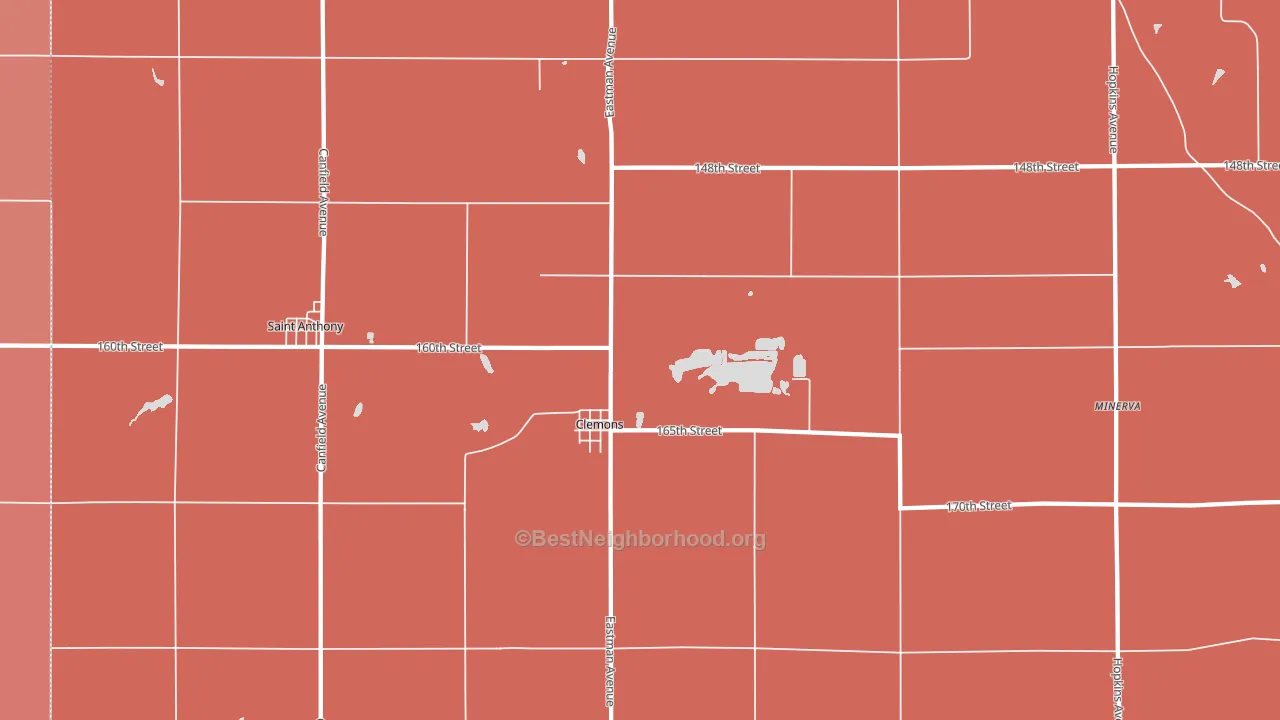 50051, IA block-group political-lean map