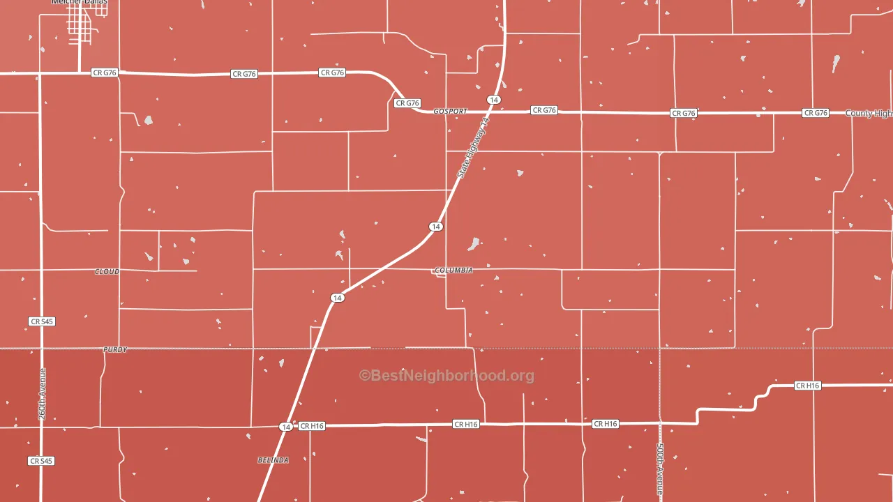 50057, IA block-group political-lean map