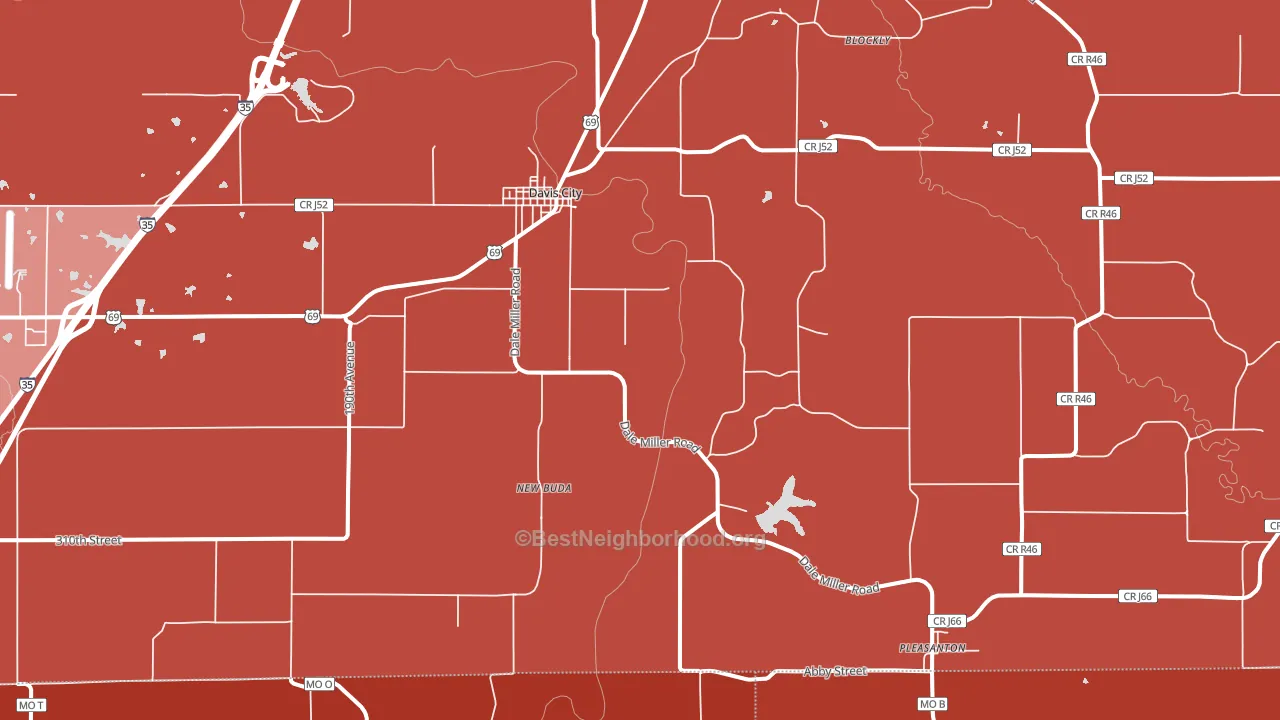 50065, IA block-group political-lean map