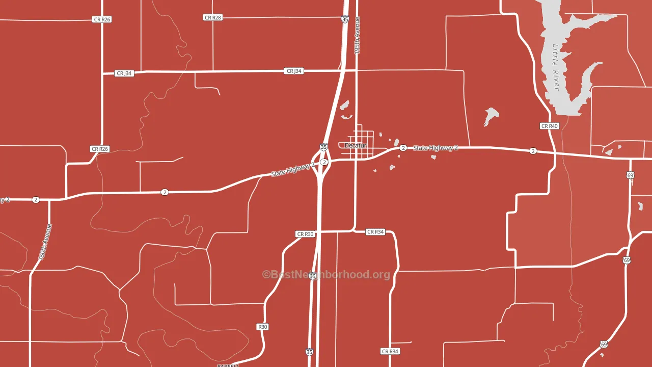 50067, IA block-group political-lean map