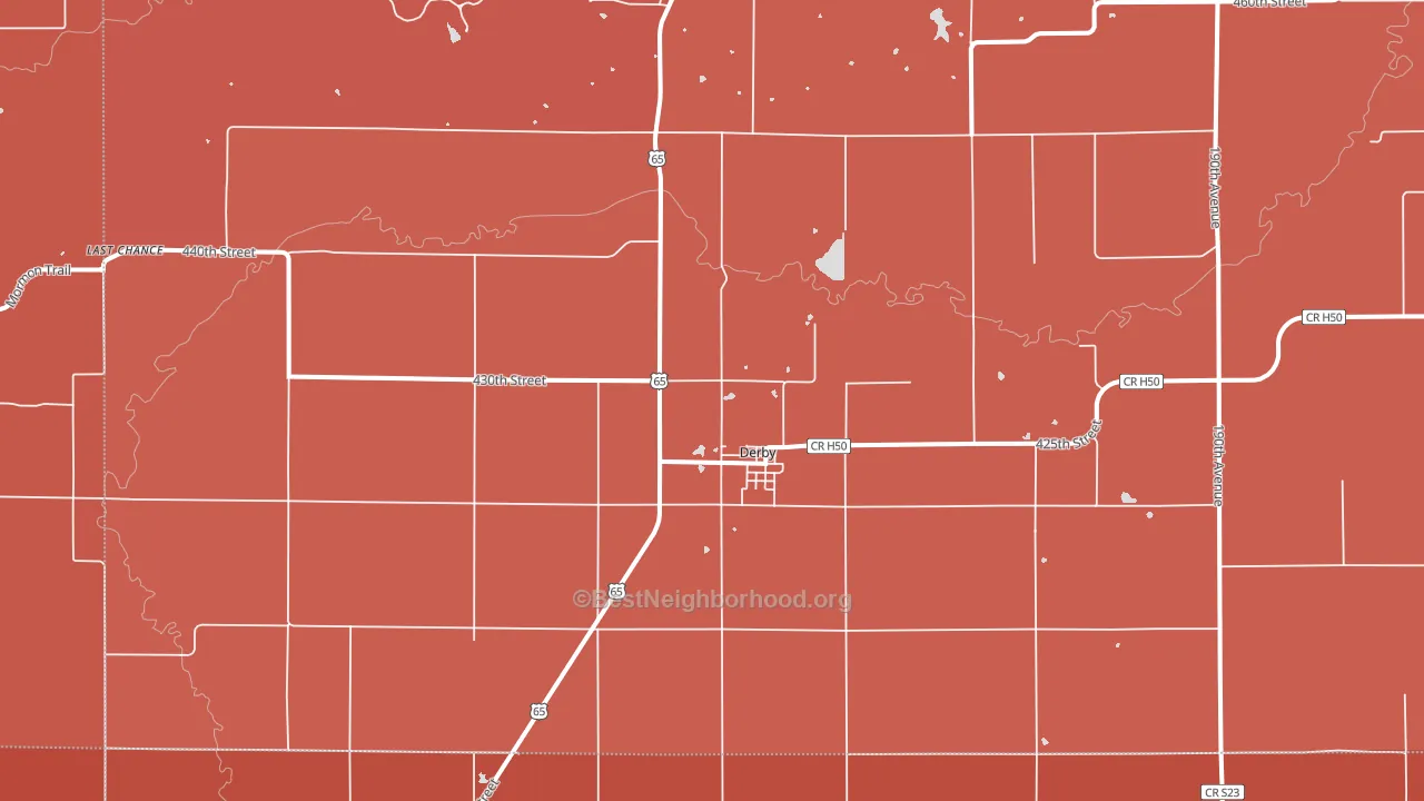 50068, IA block-group political-lean map