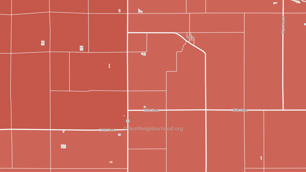 50101, IA block-group political-lean map