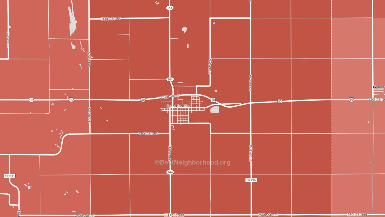 50107, IA block-group political-lean map