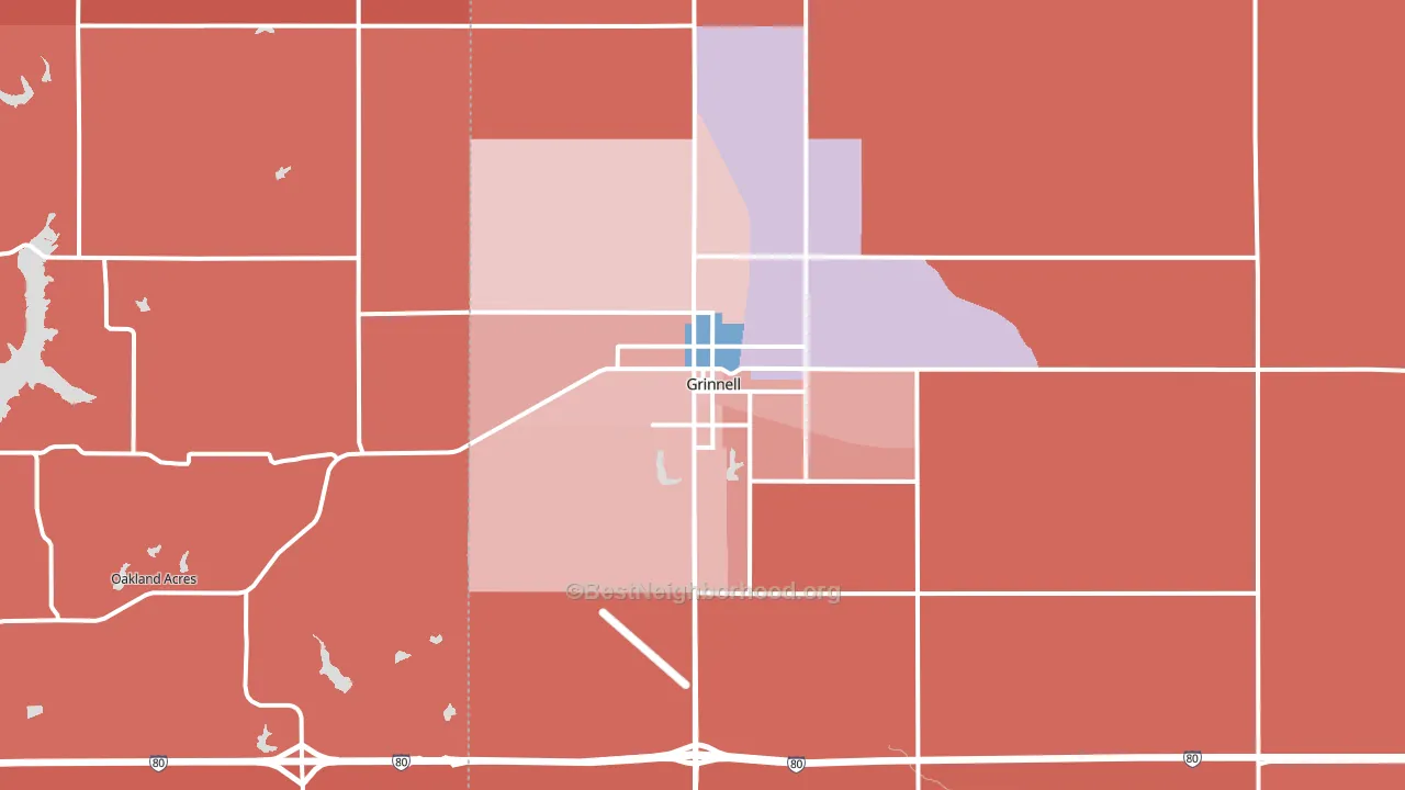 50112, IA block-group political-lean map