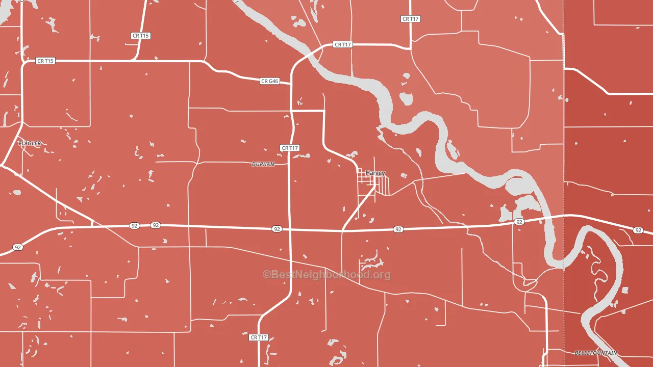 50119, IA block-group political-lean map