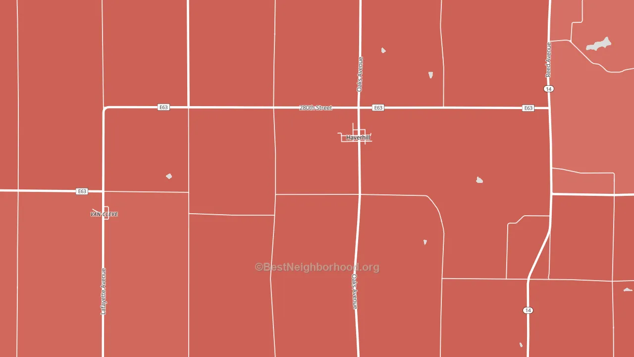 50120, IA block-group political-lean map