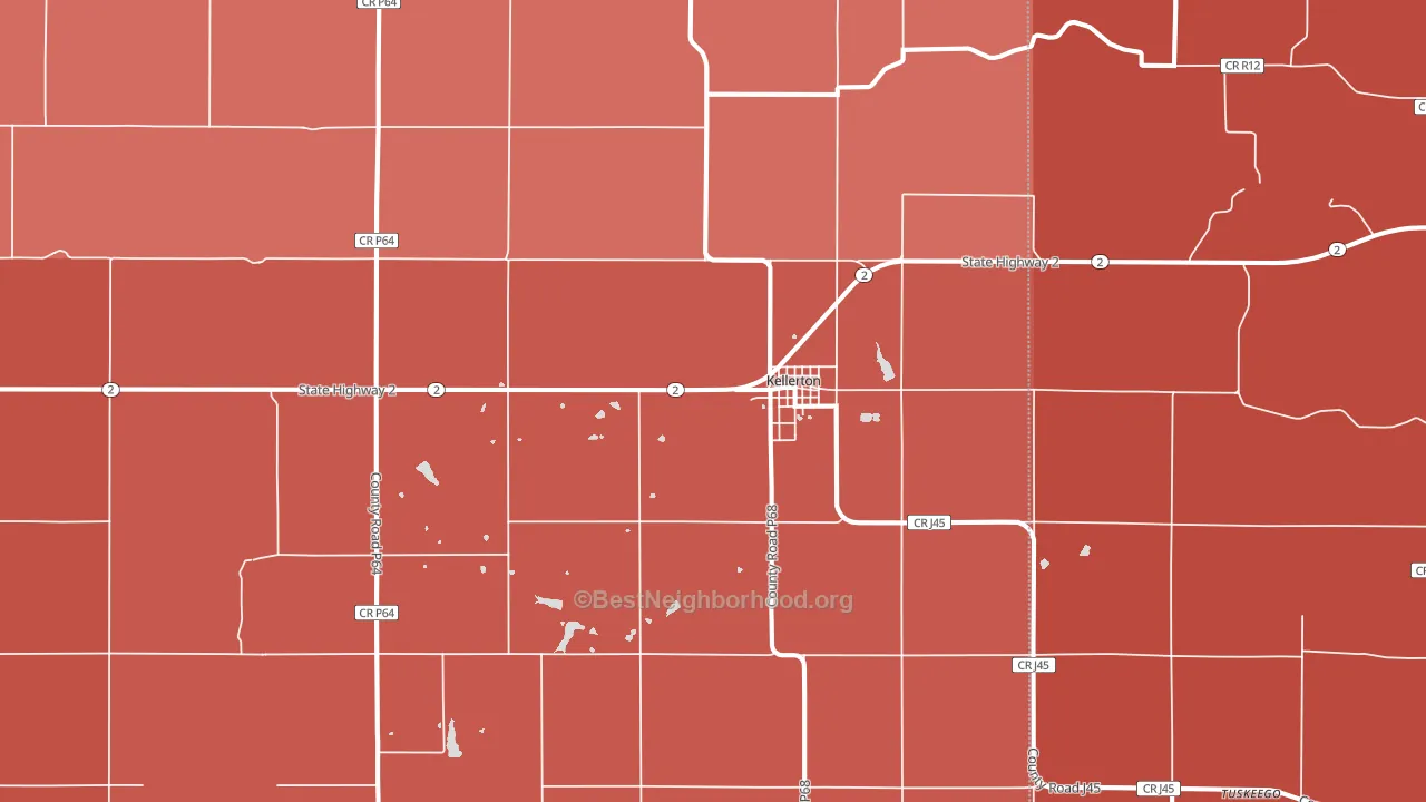 50133, IA block-group political-lean map