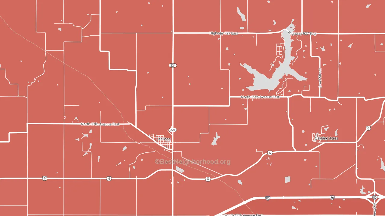 50135, IA block-group political-lean map