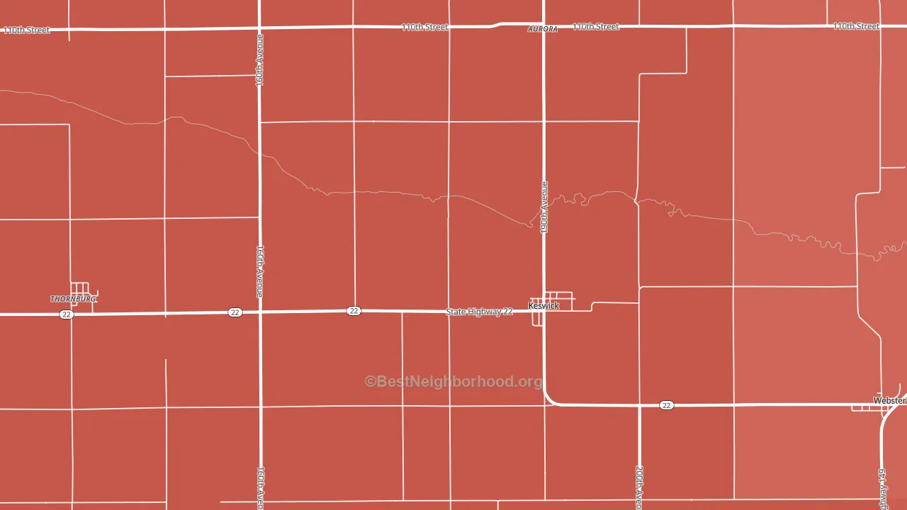 50136, IA block-group political-lean map