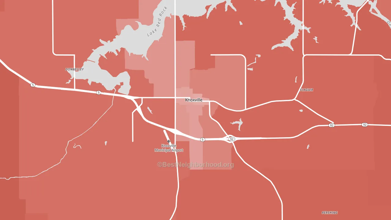 50138, IA block-group political-lean map