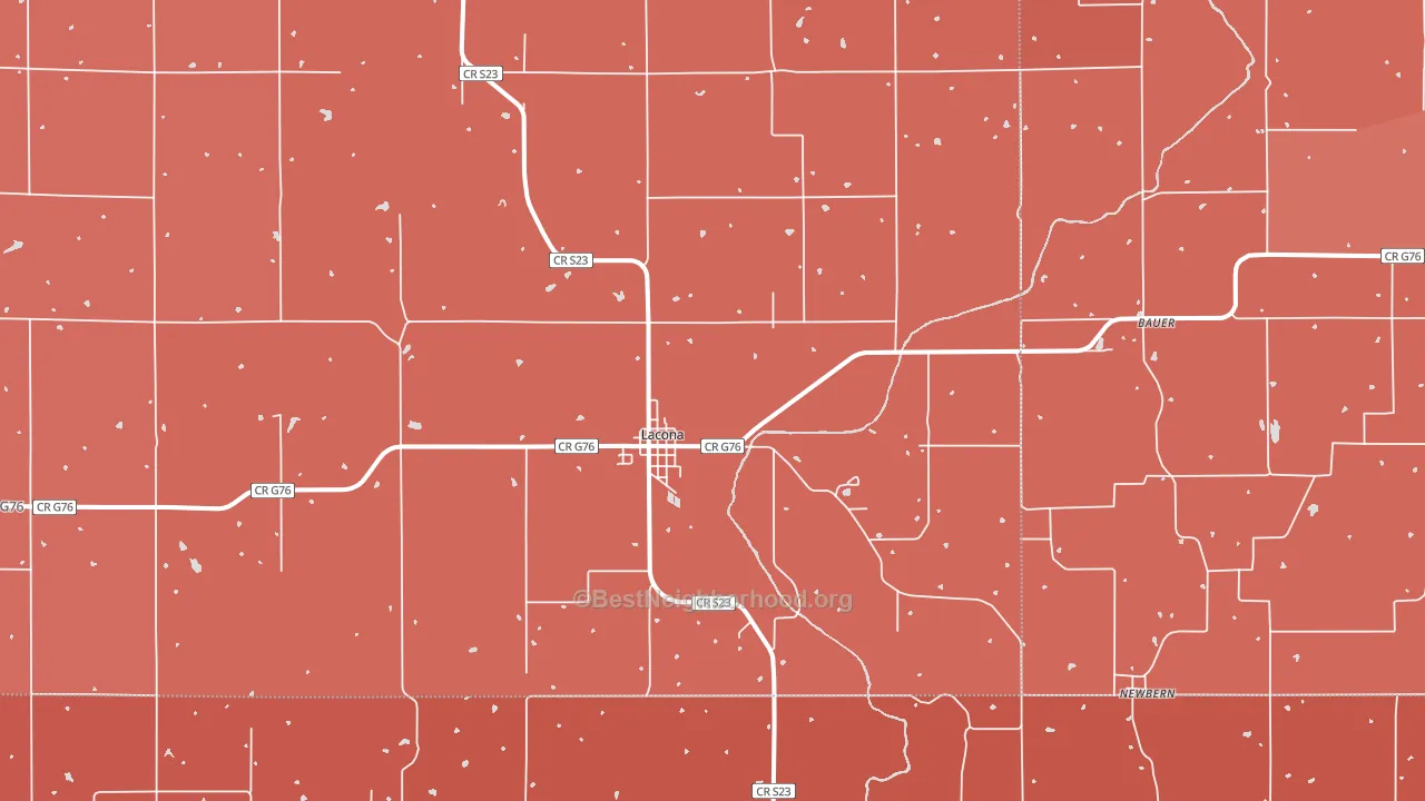 50139, IA block-group political-lean map