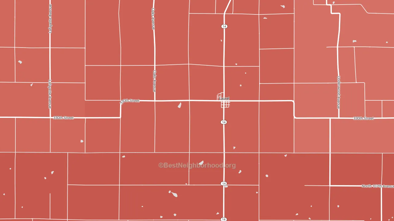 50141, IA block-group political-lean map