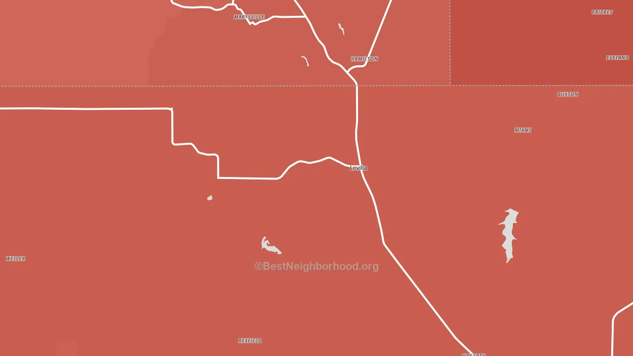 50150, IA block-group political-lean map