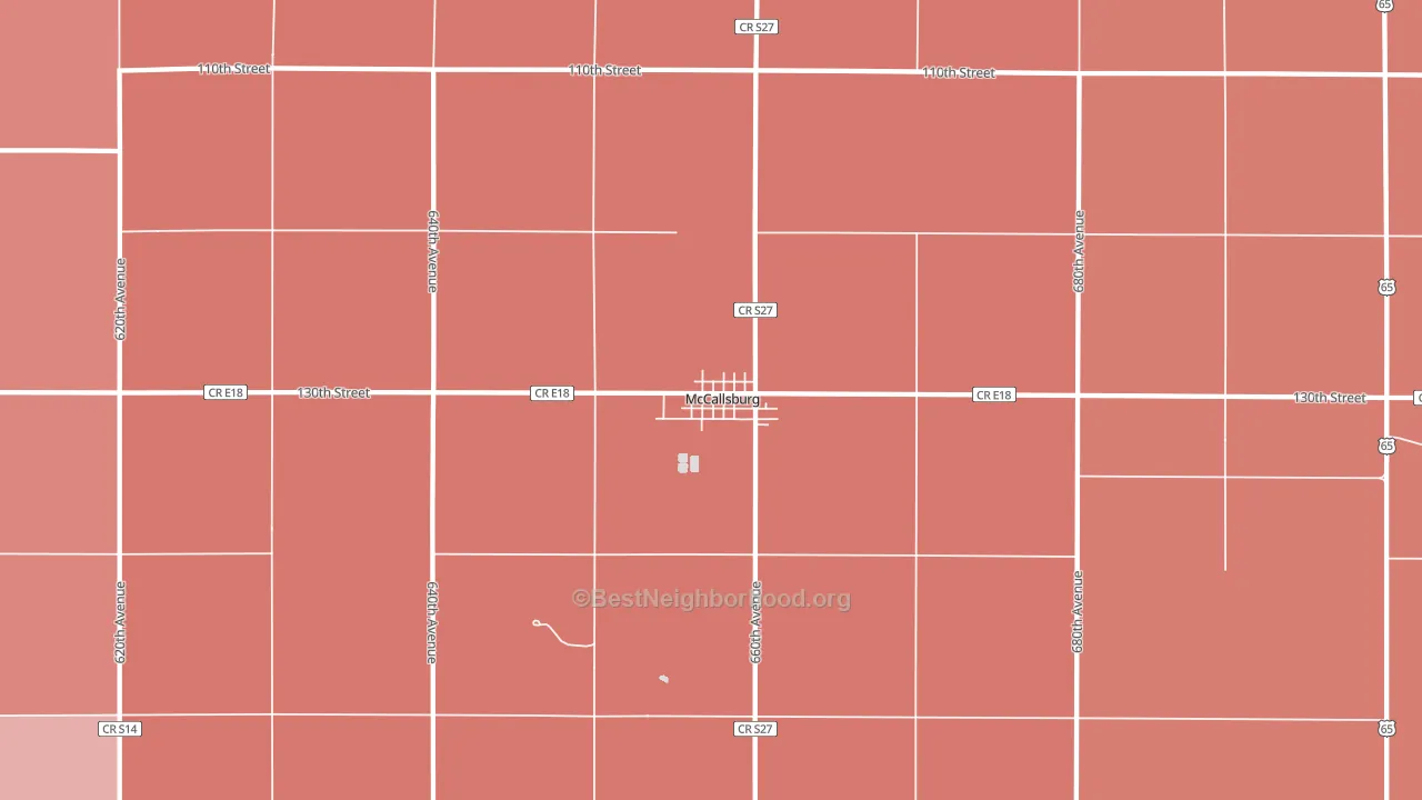 50154, IA block-group political-lean map