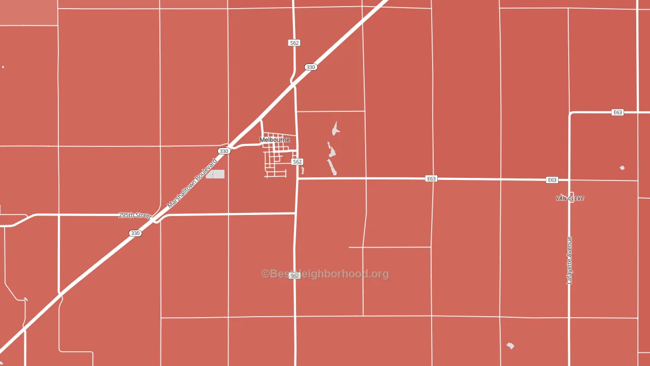 50162, IA block-group political-lean map