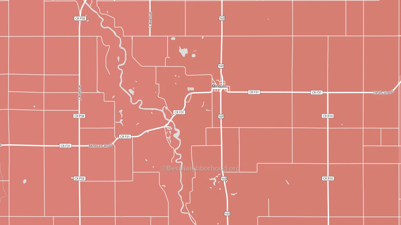 50167, IA block-group political-lean map