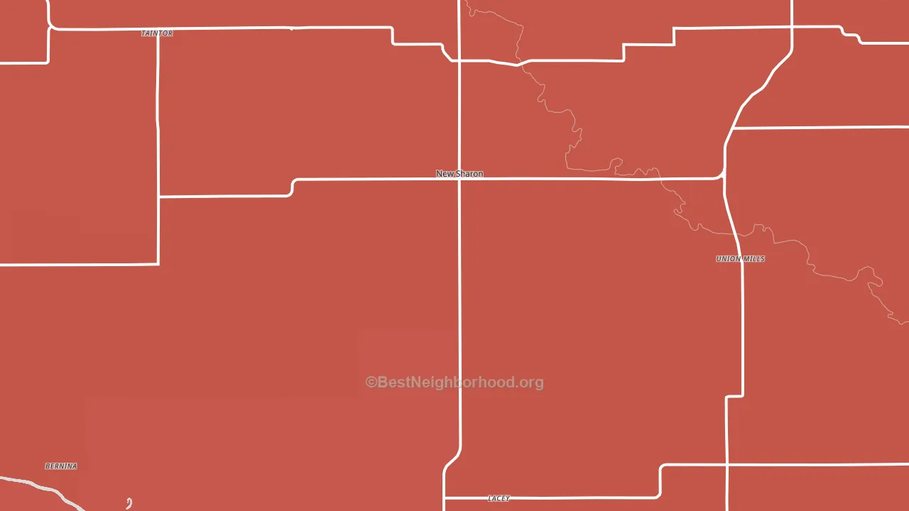50207, IA block-group political-lean map