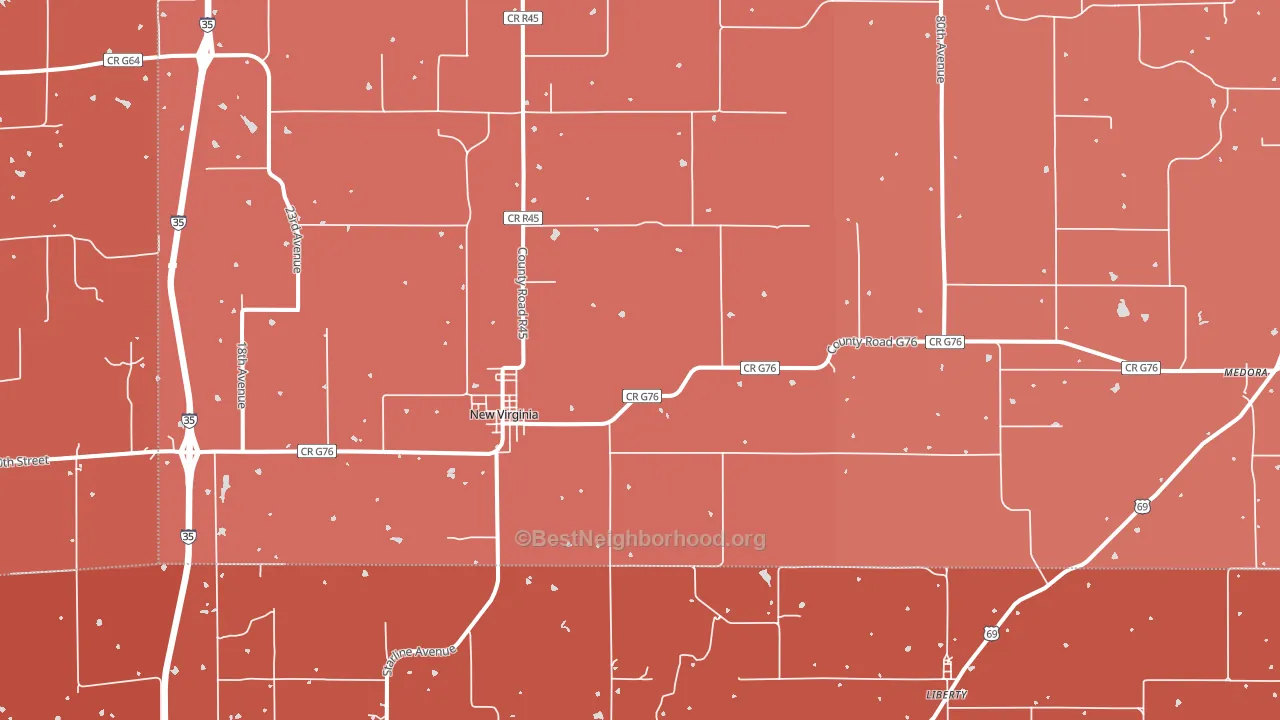 50210, IA block-group political-lean map