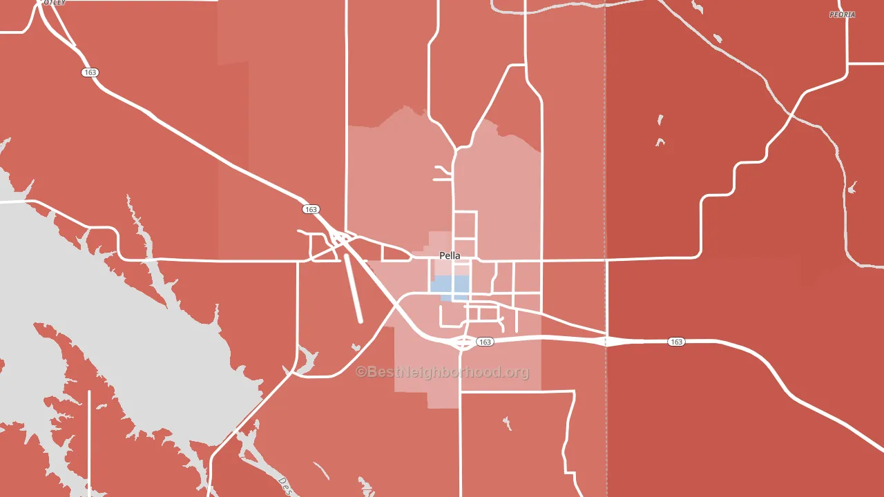 50219, IA block-group political-lean map