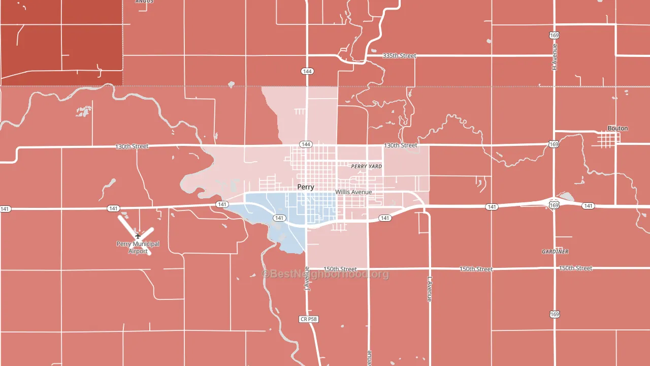 50220, IA block-group political-lean map