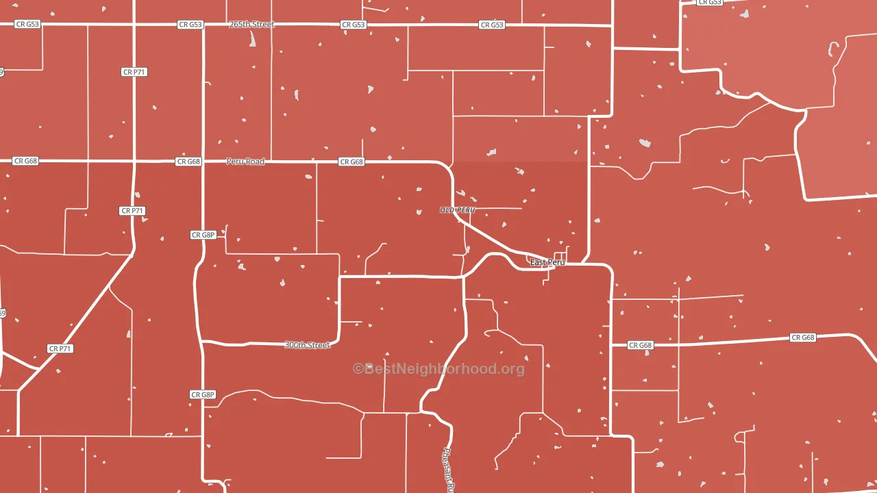 50222, IA block-group political-lean map