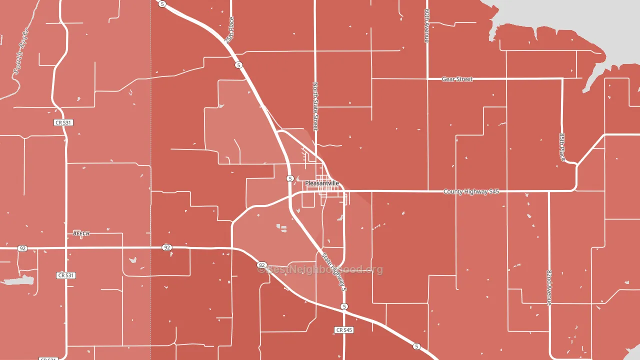 50225, IA block-group political-lean map